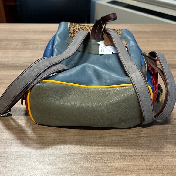 Multicolor Leather Backpack - Picture 4 of 4